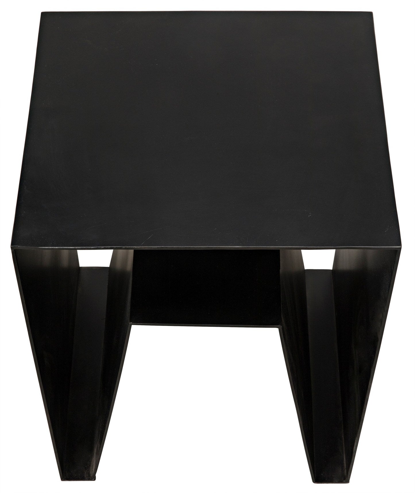 Quintin Black Steel Rectangle Side Table-Side Tables-Noir-Sideboards and Things