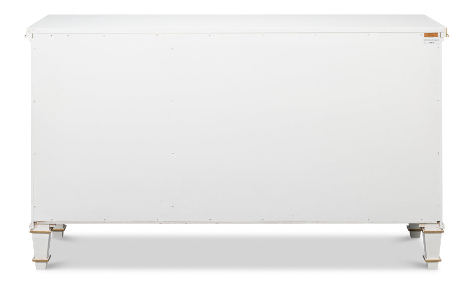 Louis XVI Three Doors Wood Sideboard