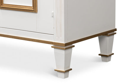 Louis XVI Three Doors Wood Sideboard