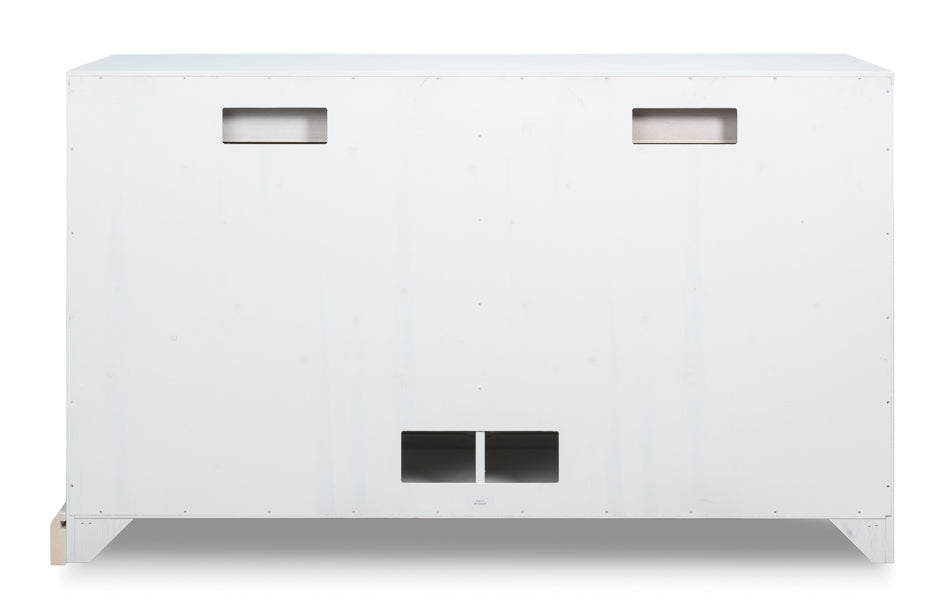 Sarreid Center Four Doors White Sideboard