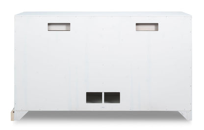 Sarreid Center Four Doors White Sideboard
