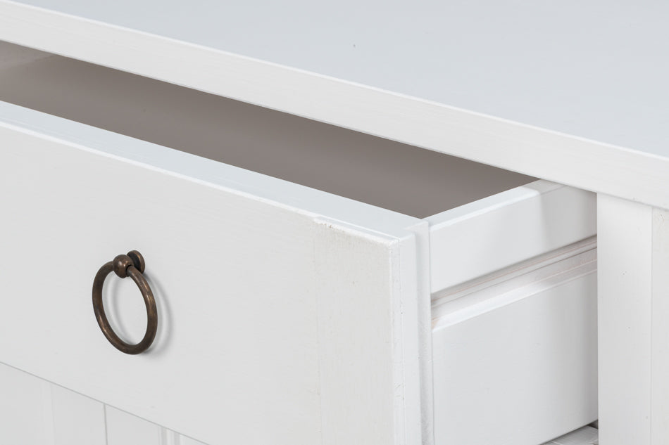 Sarreid Center Four Doors White Sideboard