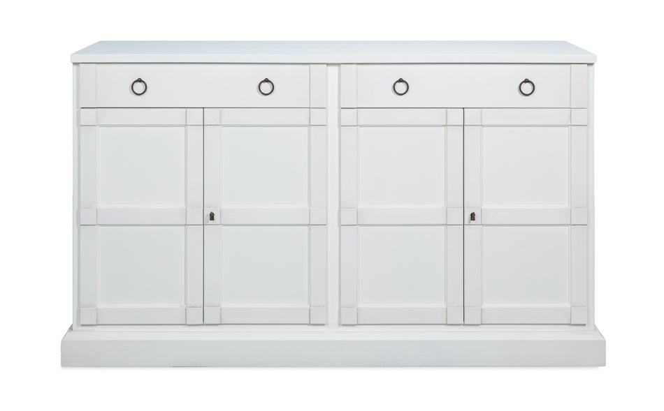 Sarreid Center Four Doors White Sideboard