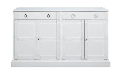 Sarreid Center Four Doors White Sideboard