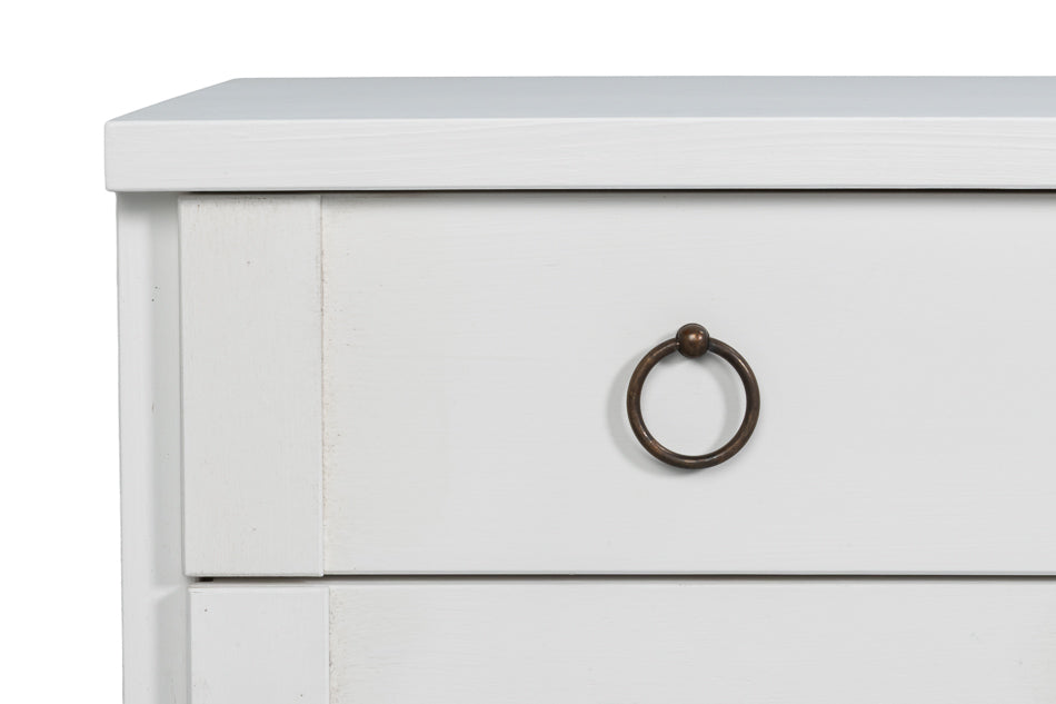 Sarreid Center Four Doors White Sideboard