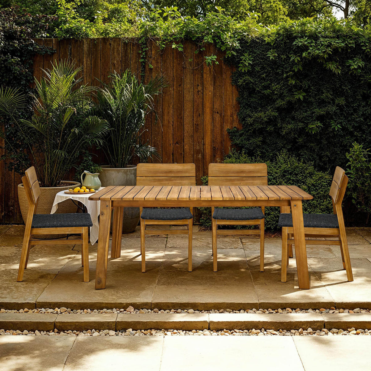 LH Home Riviera Wooden Outdoor Dining Table