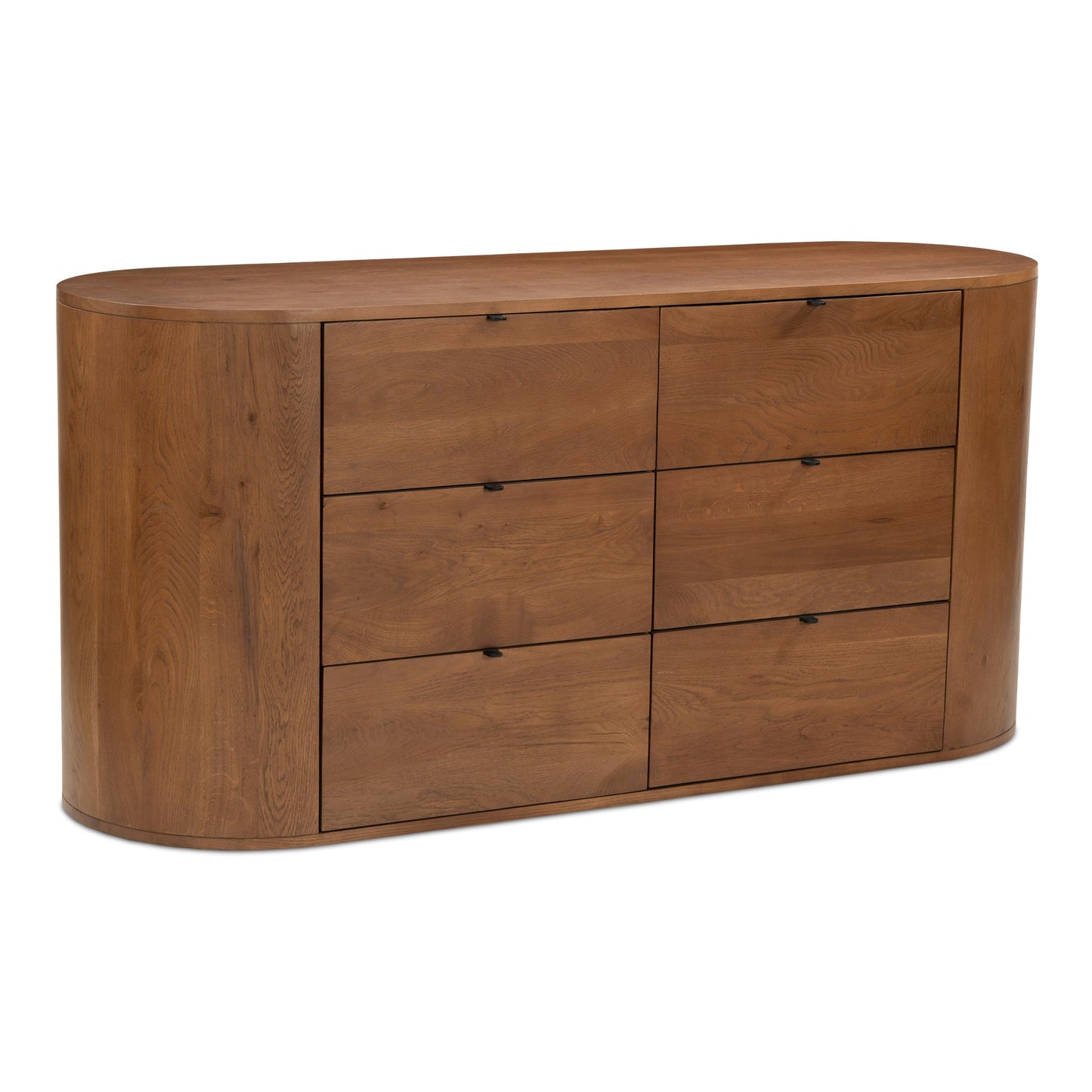 Theo Wood Brown 6 Drawer Dresser