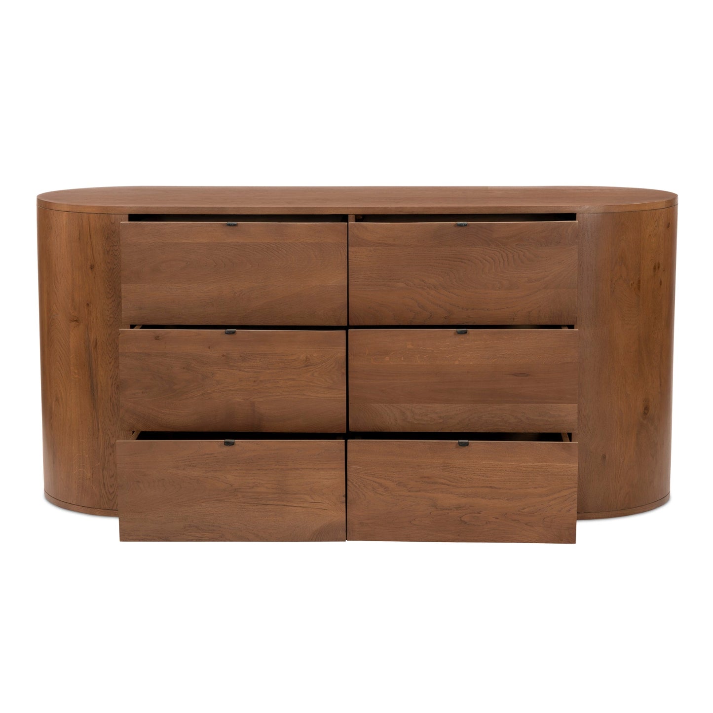 Theo Wood Brown 6 Drawer Dresser