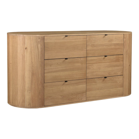 Moe's Home Theo SIx Drawers Wood Dresser