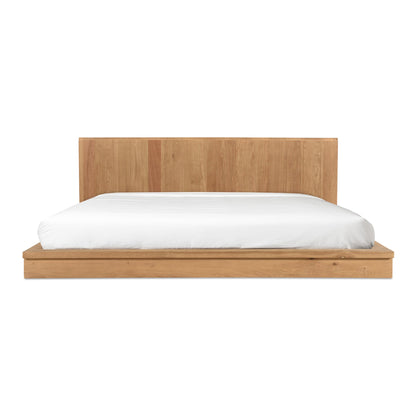 Plank Natural Wood King Bed