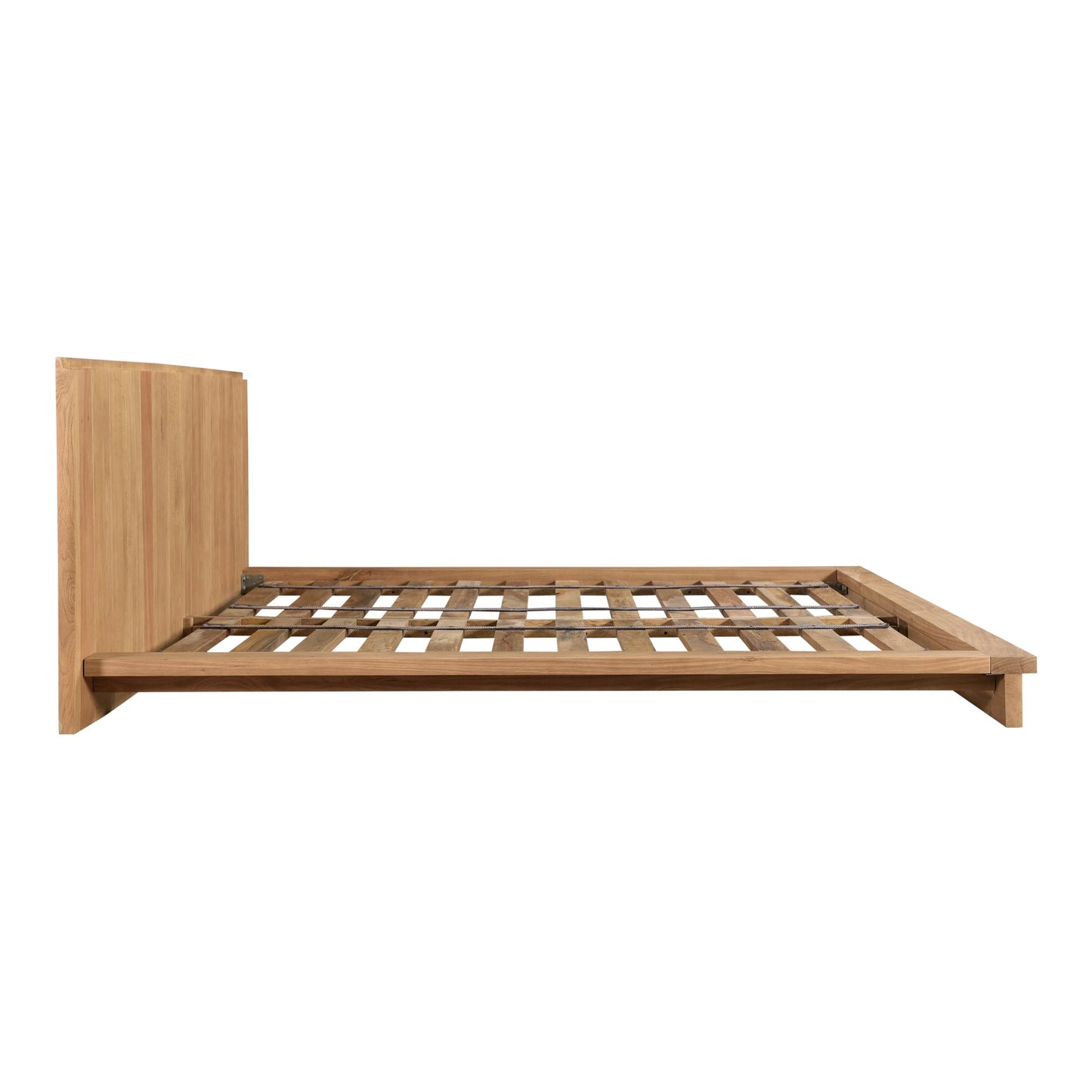 Plank Natural Wood King Bed