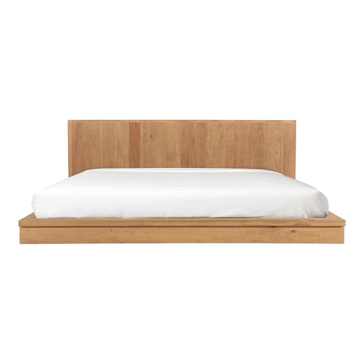 Plank Natural Wood King Bed