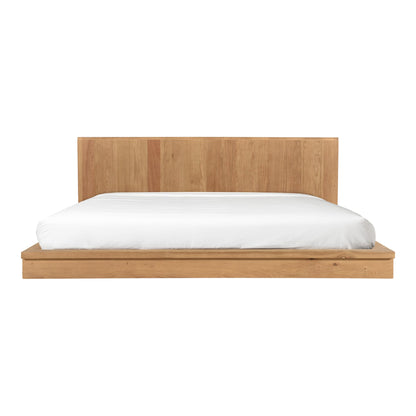 Plank Natural Wood King Bed