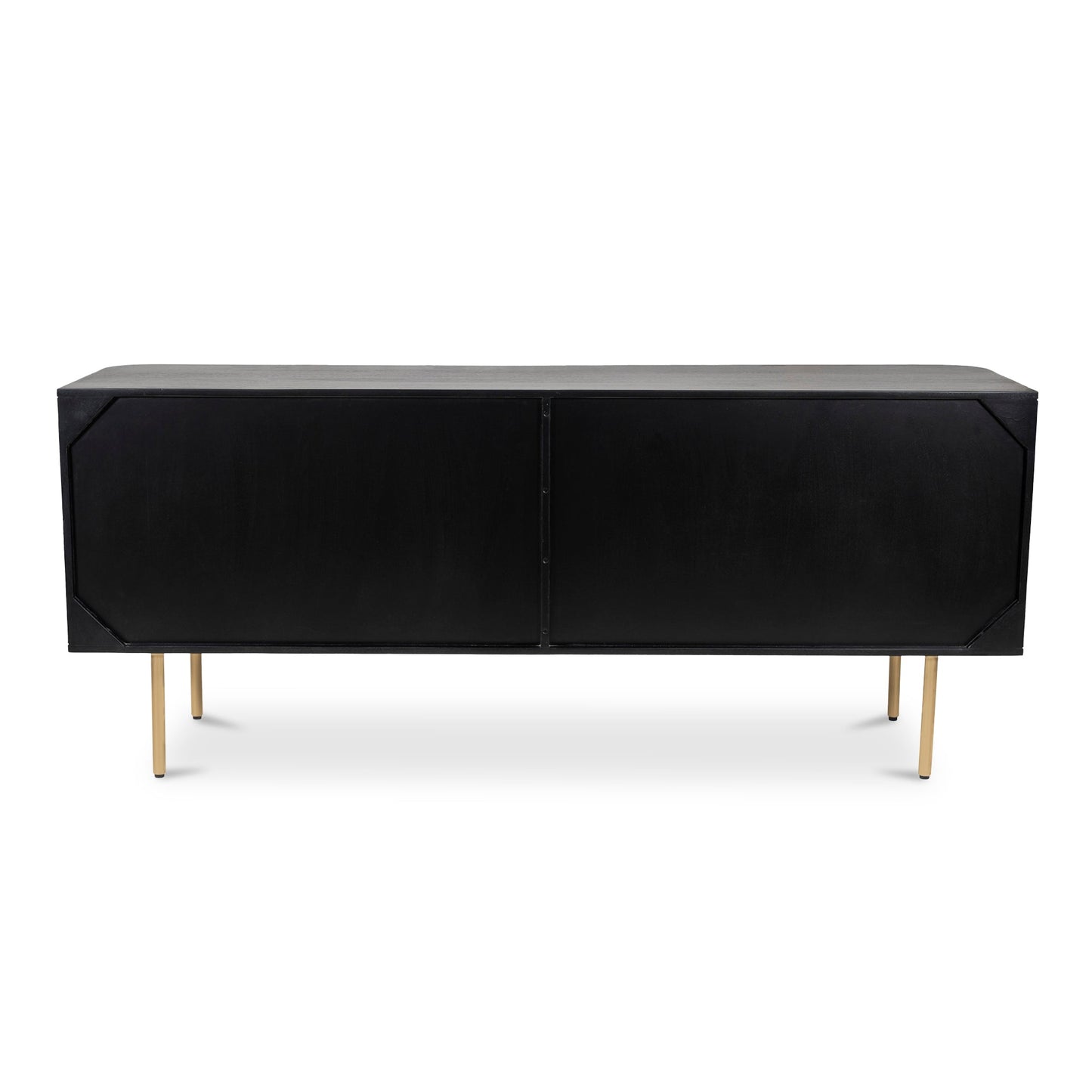 Dionne Wood and Metal Brown 4 Door Sideboard