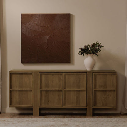 Henley Brown Solid Oak Ample Storage Sideboard