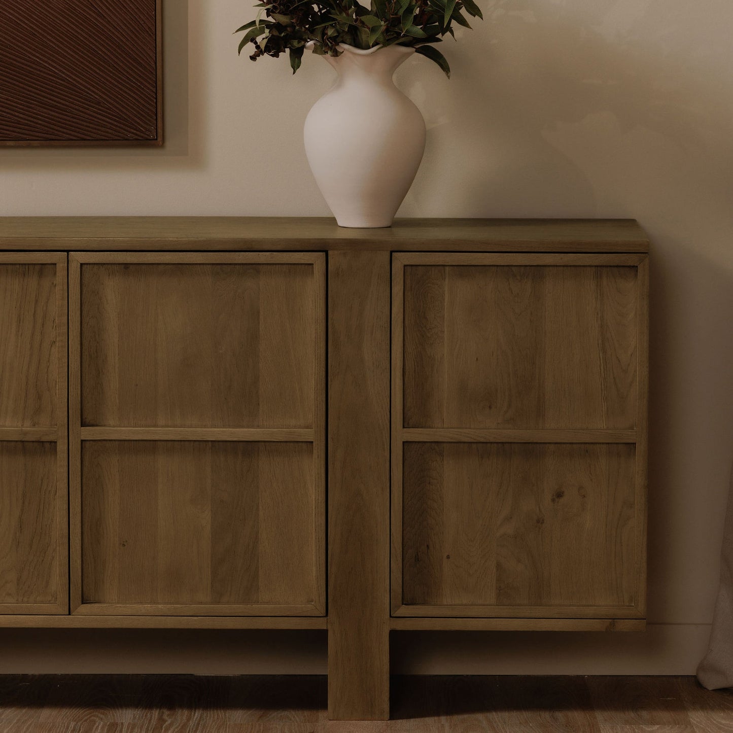 Henley Brown Solid Oak Ample Storage Sideboard
