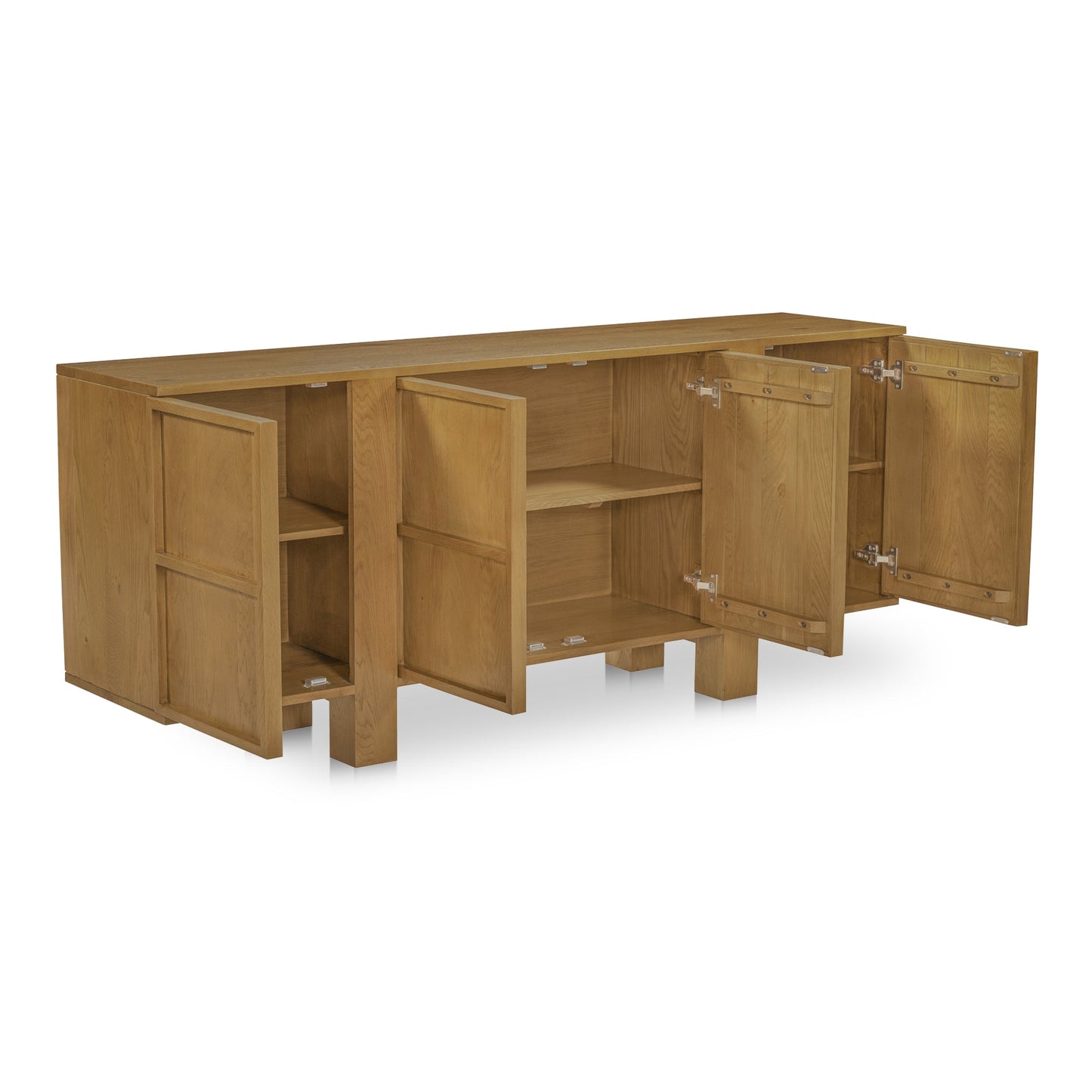Henley Brown Solid Oak Ample Storage Sideboard