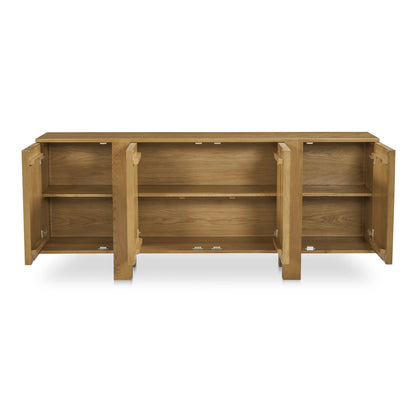 Henley Brown Solid Oak Ample Storage Sideboard