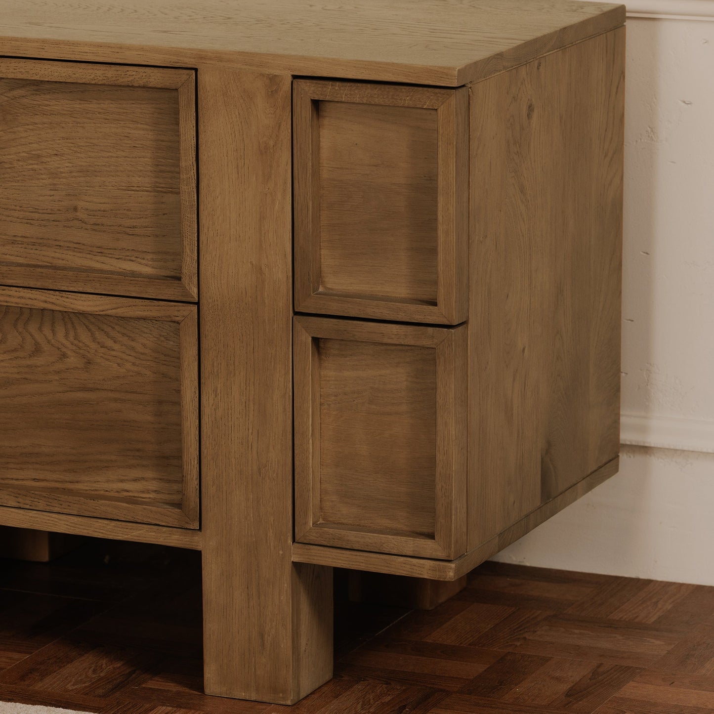 Henley Brown Solid Oak Drawer Nightstand