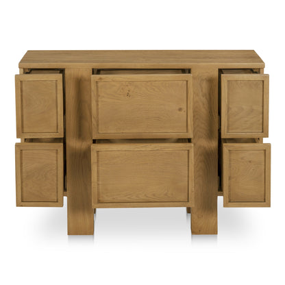 Henley Brown Solid Oak Drawer Nightstand