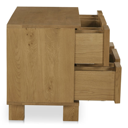 Henley Brown Solid Oak Drawer Nightstand