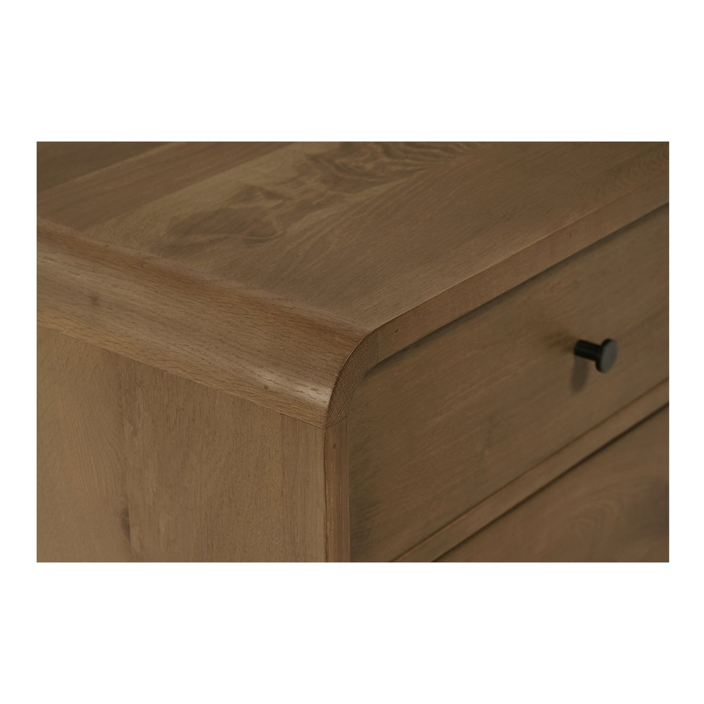 Riley Oak Waterfall Edge Design Nightstand