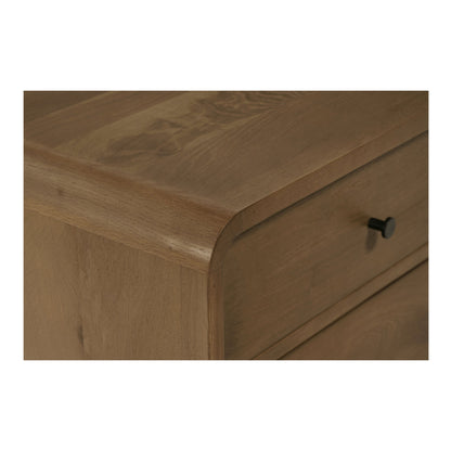 Riley Oak Waterfall Edge Design Nightstand