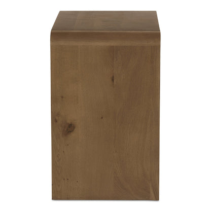 Riley Oak Waterfall Edge Design Nightstand