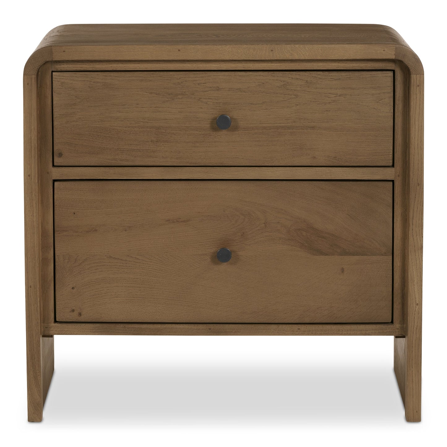 Riley Oak Waterfall Edge Design Nightstand