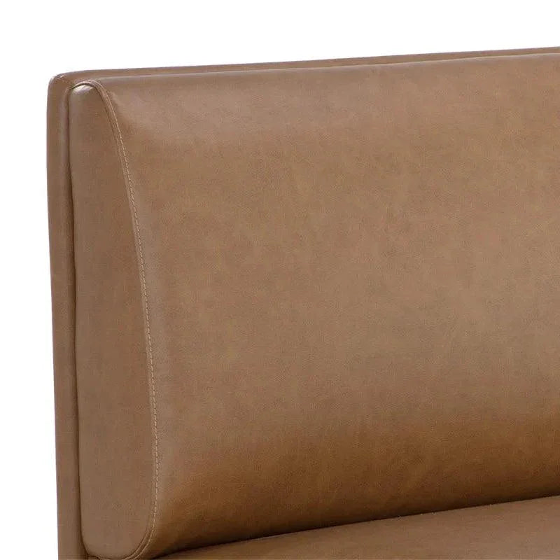 SUNPAN Radcliff Faux Leather Banquette