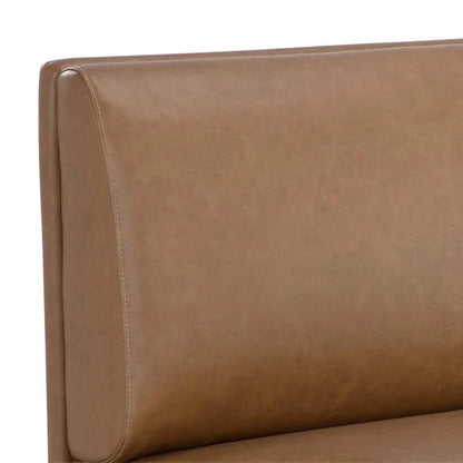 SUNPAN Radcliff Faux Leather Banquette