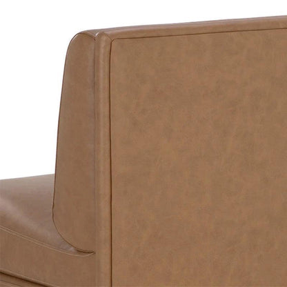 SUNPAN Radcliff Faux Leather Banquette