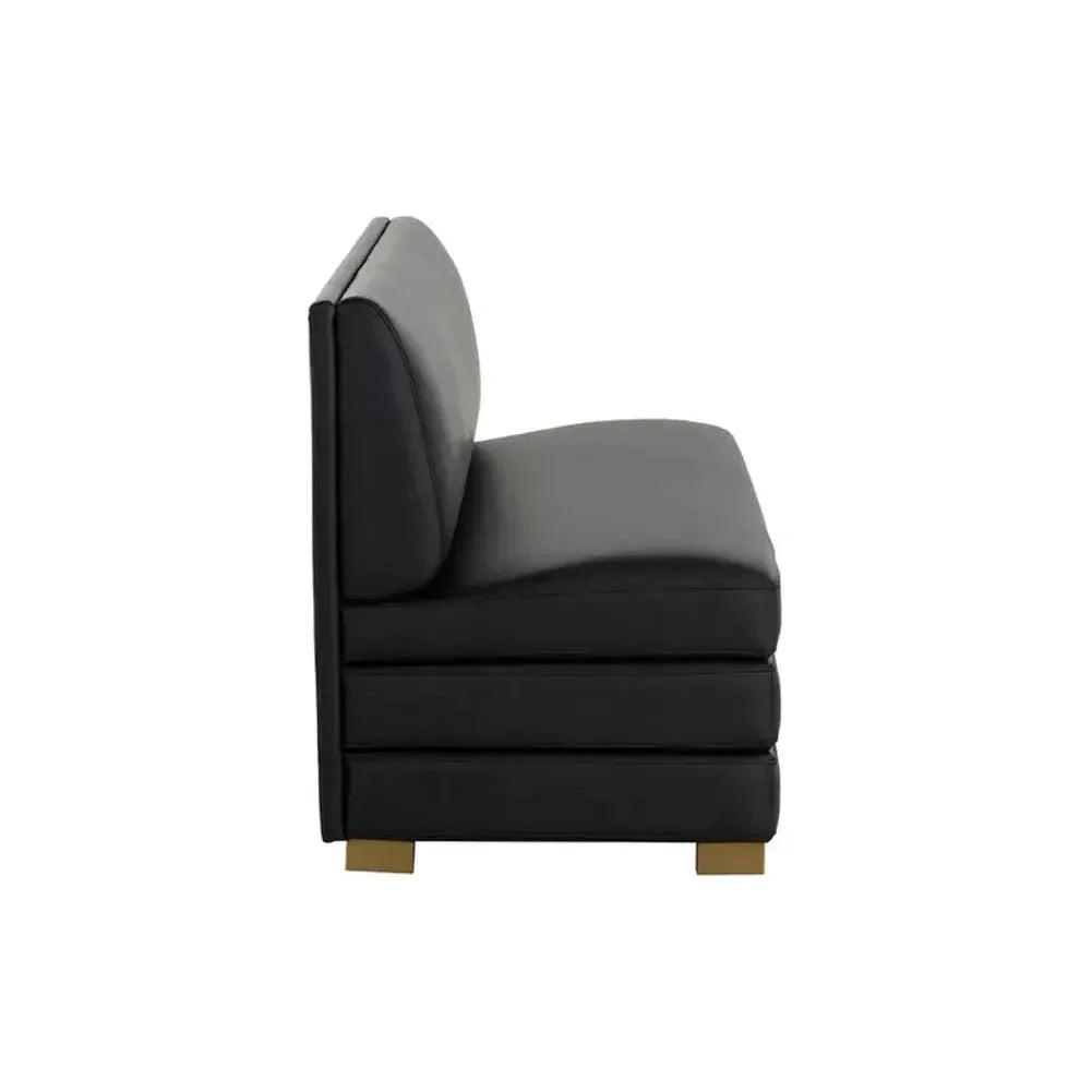 SUNPAN Radcliff Faux Leather Banquette