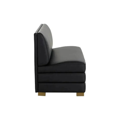 SUNPAN Radcliff Faux Leather Banquette
