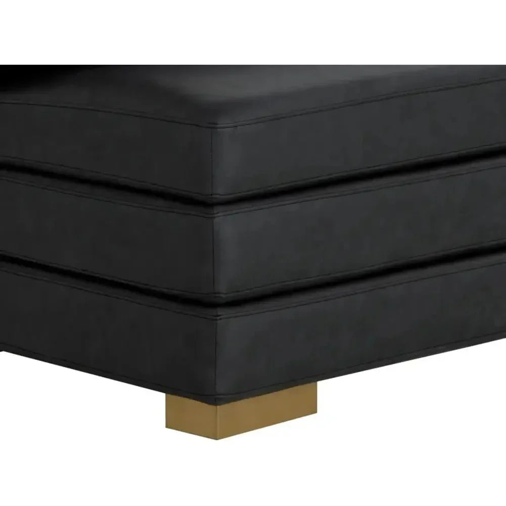 SUNPAN Radcliff Faux Leather Banquette