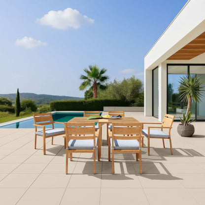 Zuo Modern Rader Olefin Fabric Outdoor Dining Chair 2PC