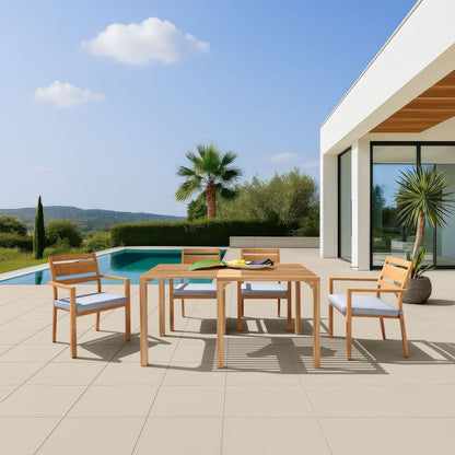 Zuo Modern Rader Olefin Fabric Outdoor Dining Chair 2PC