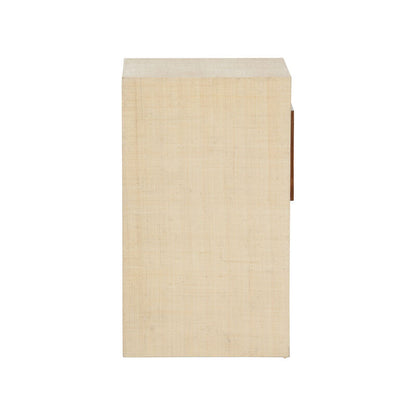 Wildwood Raffia Covered Book Nook Table