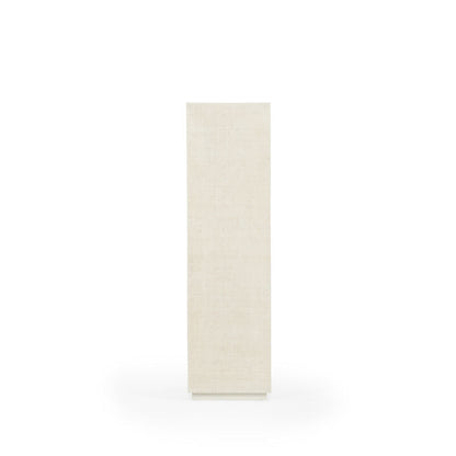 Chelsea House Raffia Raffia Covered White Pedestal