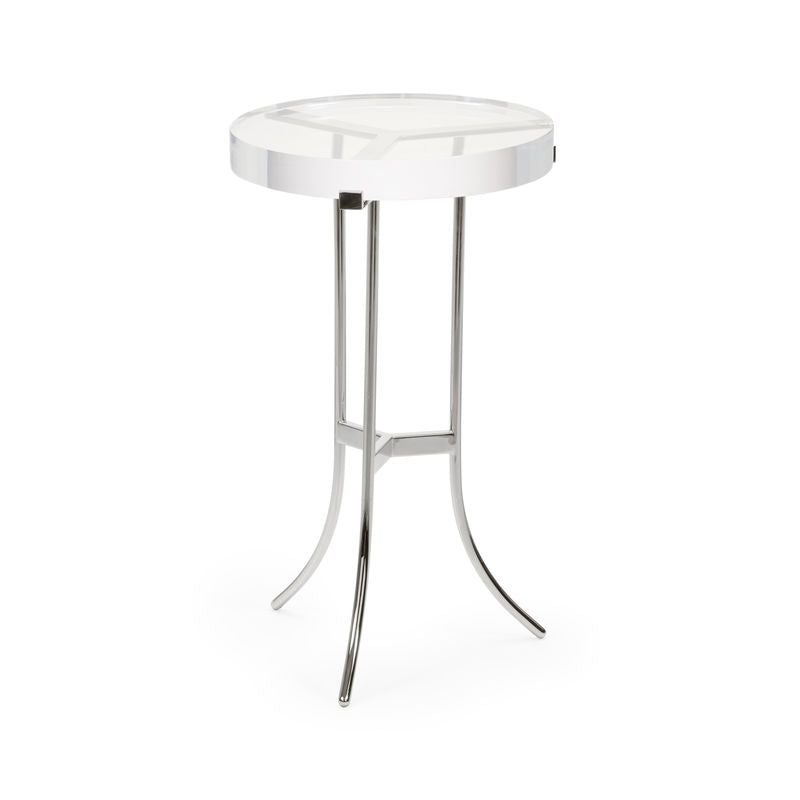 Chelsea House Ragsdale Acrylic Tripod Base Side Table
