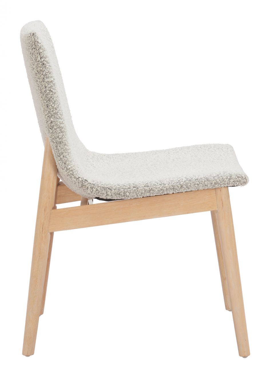 Zuo Modern Raha Grey Textured Fabric Dining Chair 2PC