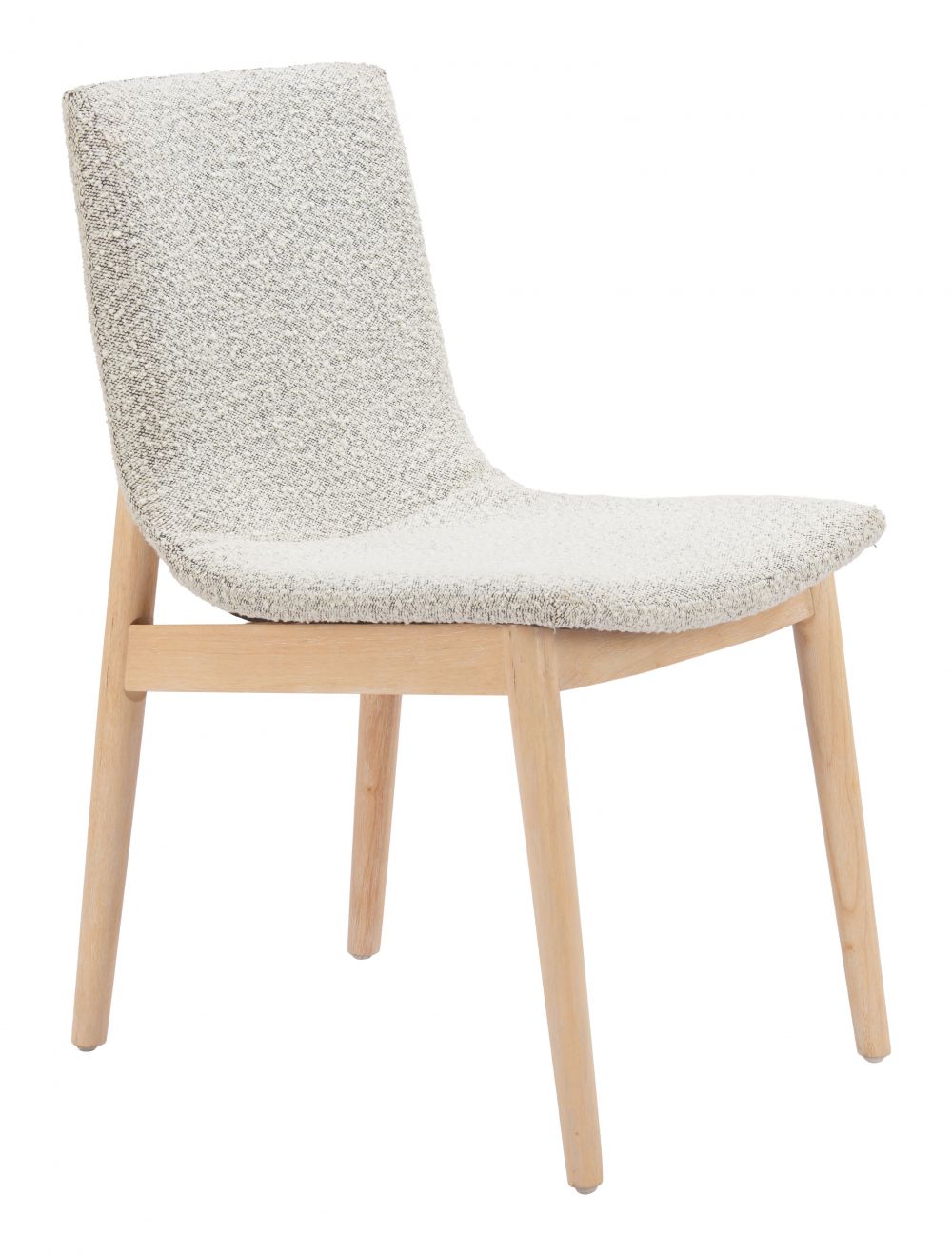 Zuo Modern Raha Grey Textured Fabric Dining Chair 2PC