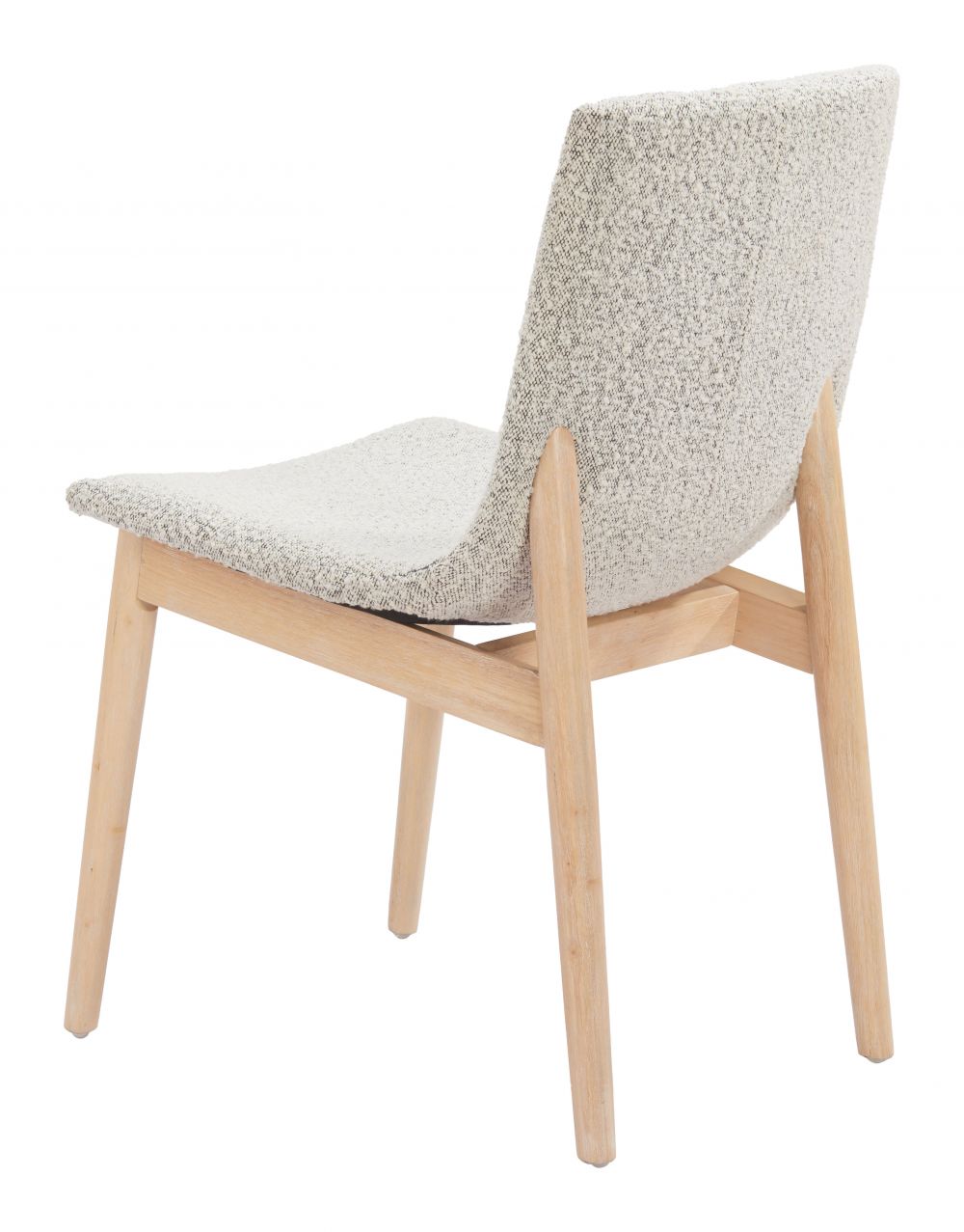Zuo Modern Raha Grey Textured Fabric Dining Chair 2PC