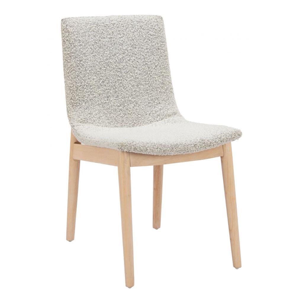 Zuo Modern Raha Grey Textured Fabric Dining Chair 2PC