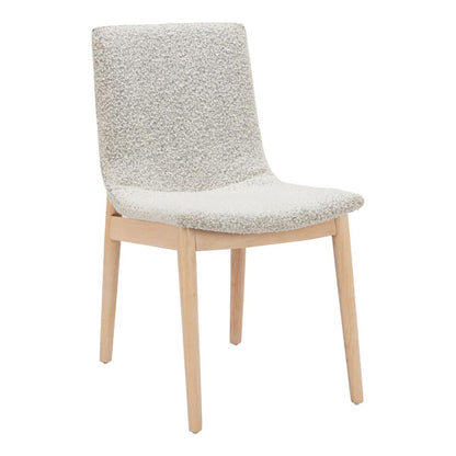 Zuo Modern Raha Grey Textured Fabric Dining Chair 2PC
