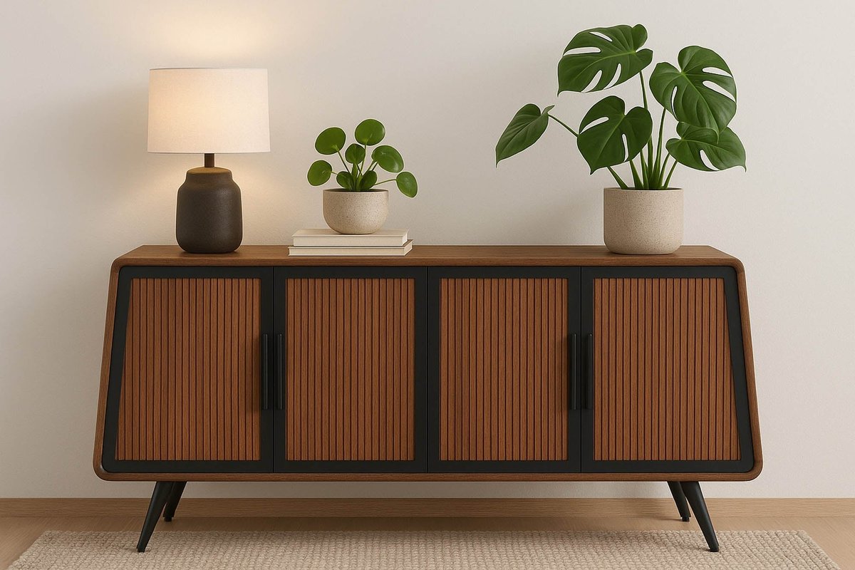 LH Home Railtown Four Doors Wood Sideboard