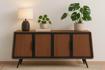 LH Home Railtown Four Doors Wood Sideboard