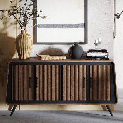 LH Home Railtown Four Doors Wood Sideboard
