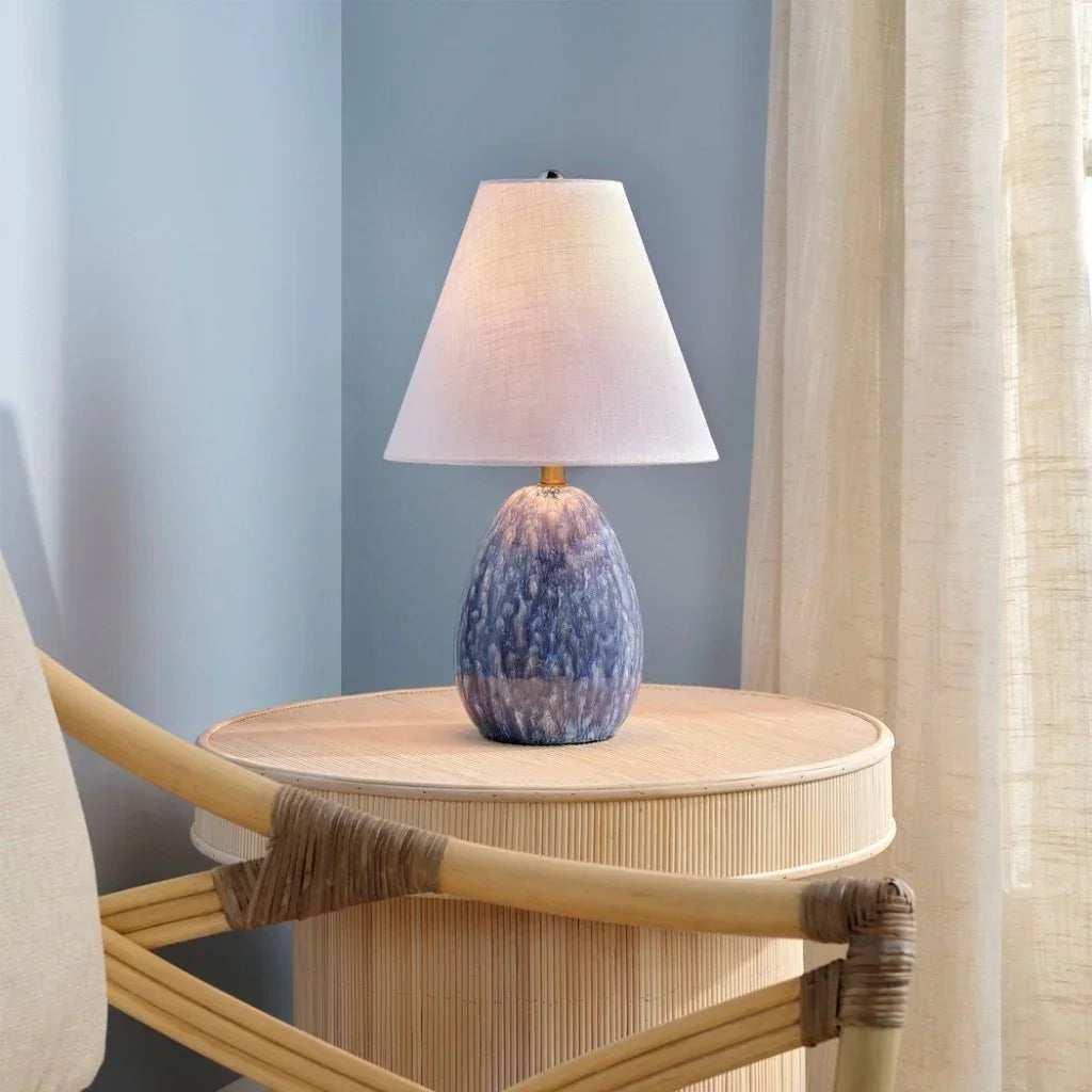 Jamie Young Raindrop Ceramic Elegant Designed Table Lamp