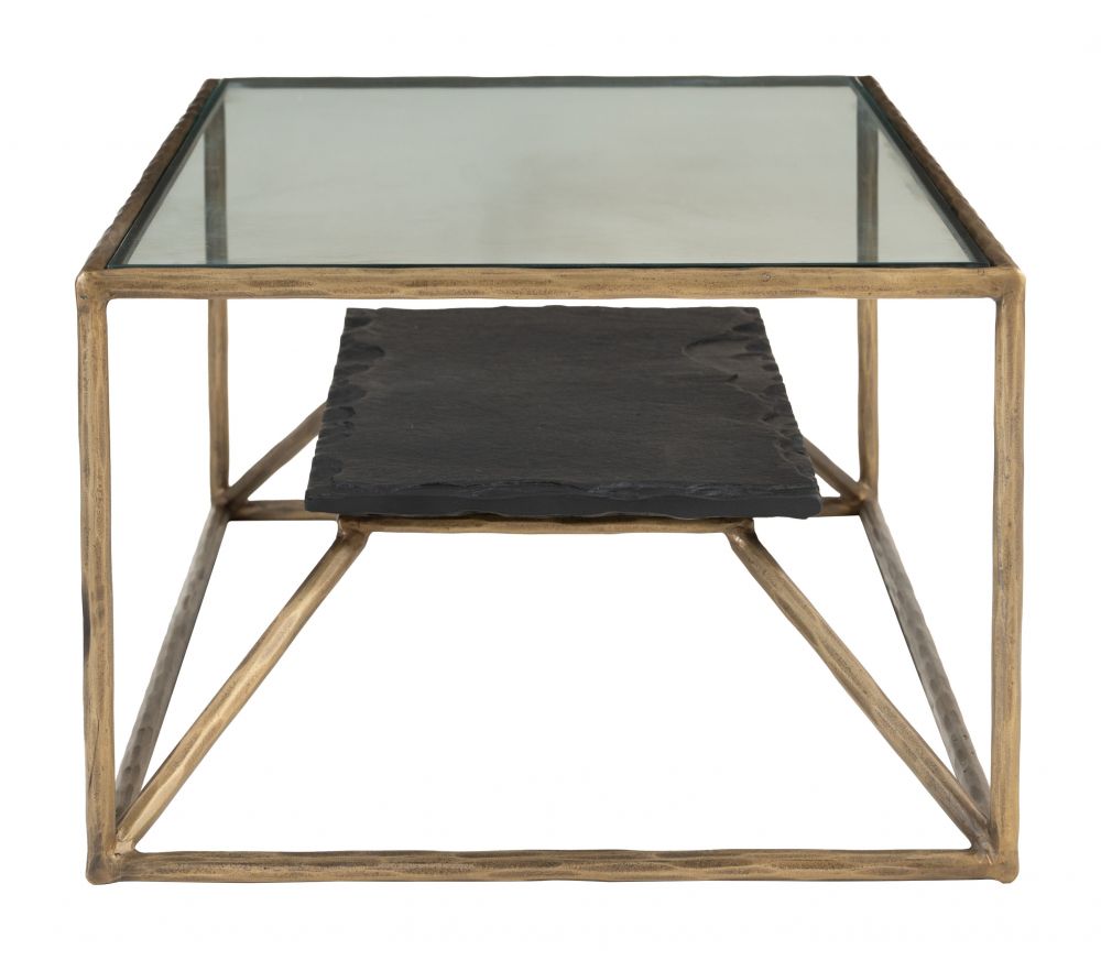 Zuo Modern Ranol Glass Top Rectangular Coffee Table